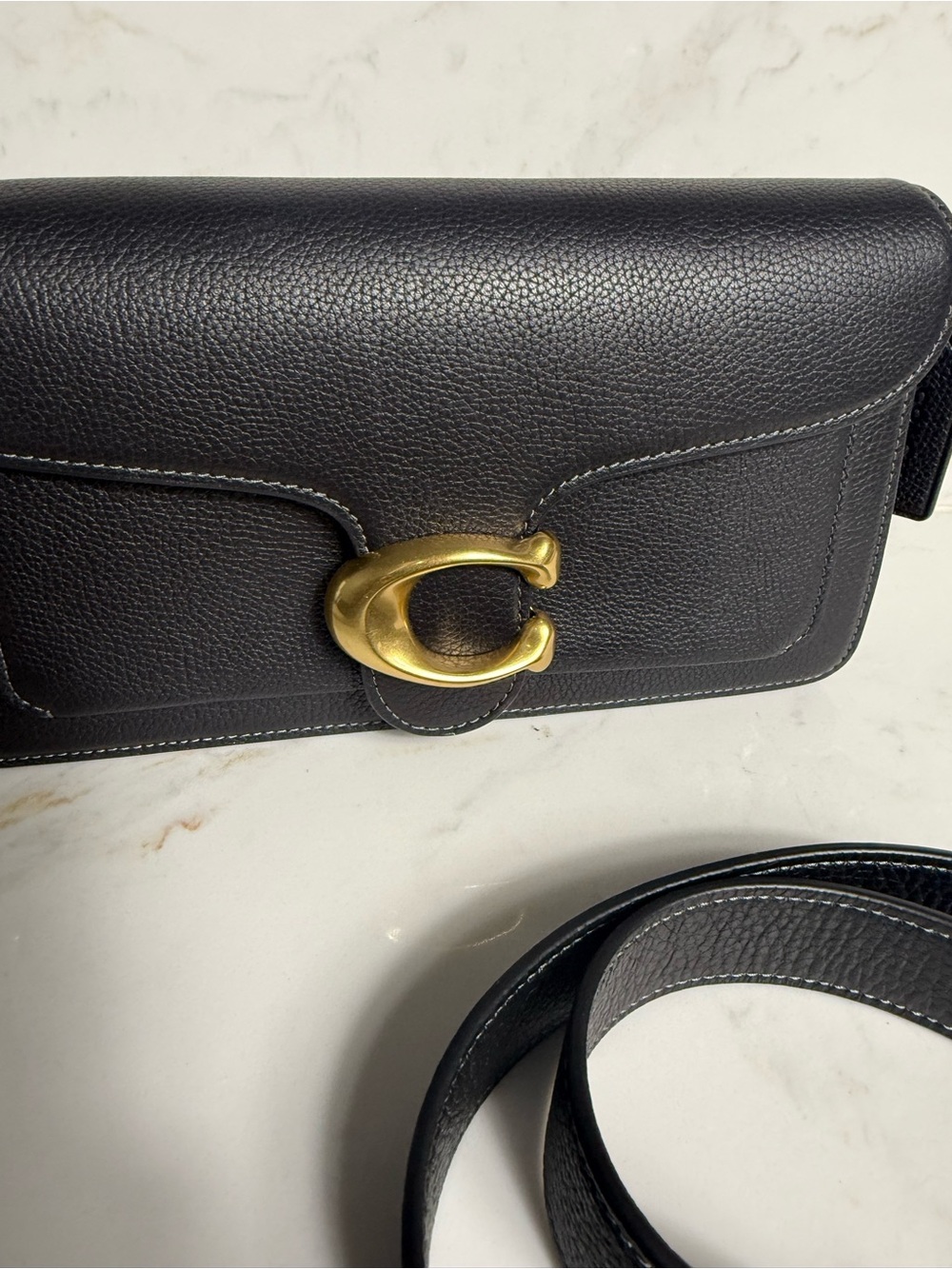NWT COACH Tabby 26 Pebble Leather Gold Tone Shoulder Crossbody Bag - Picture 11 of 13